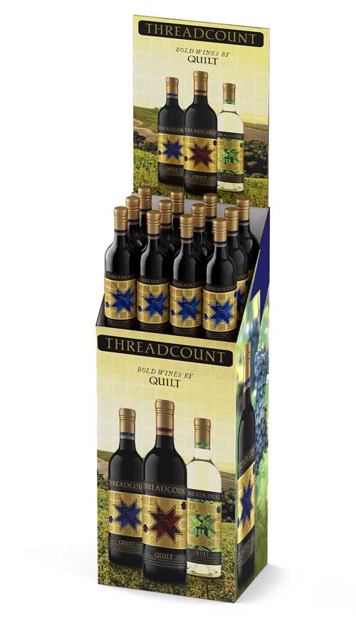 Wine box POS display by Outshinery