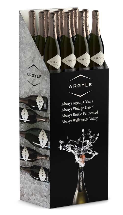 Wine box POS display by Outshinery