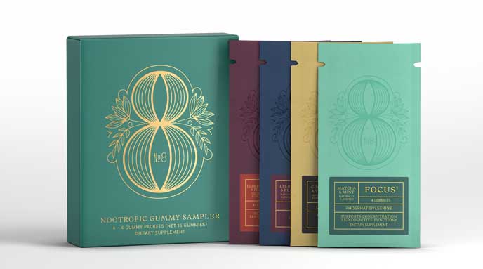 Cannabis-Wellness box and shipper set by Outshinery