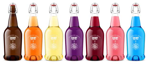 Beverage bottle product shot by Outshinery