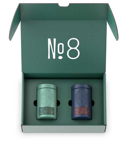 Cannabis-Wellness box and shipper set by Outshinery