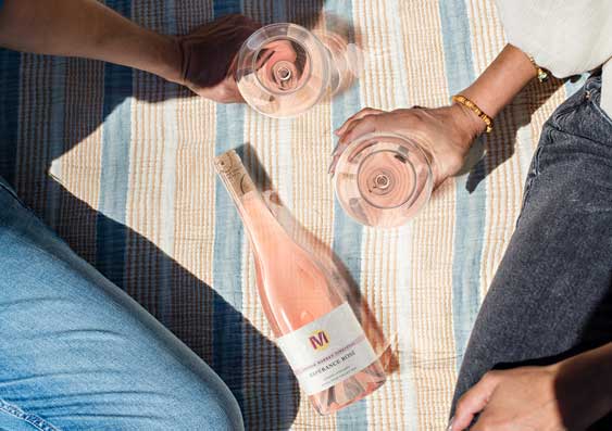 Wine bottle lifestyle image by Outshinery