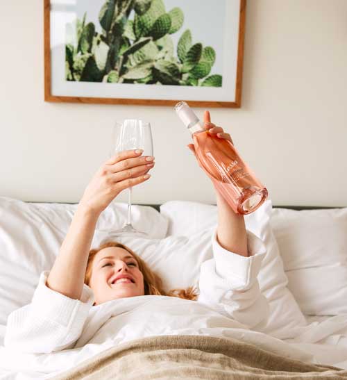 Wine bottle lifestyle image by Outshinery