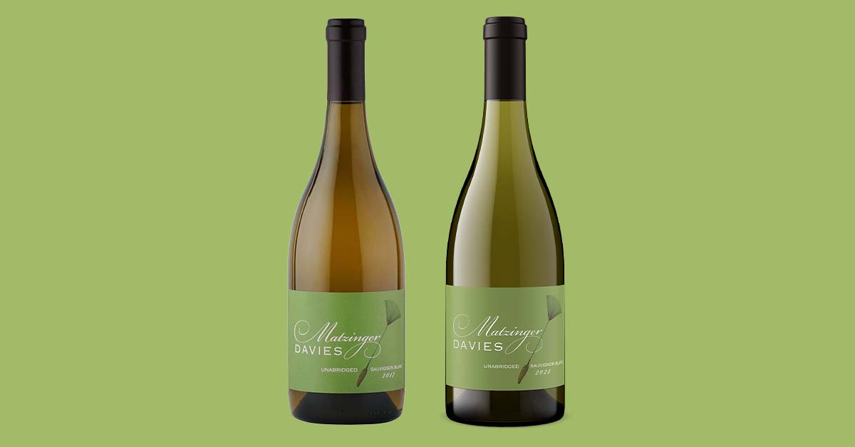 Matzinger Davies wine bottle shots, 2020 photography beside current consistent 3D renders by Outshinery Studio
