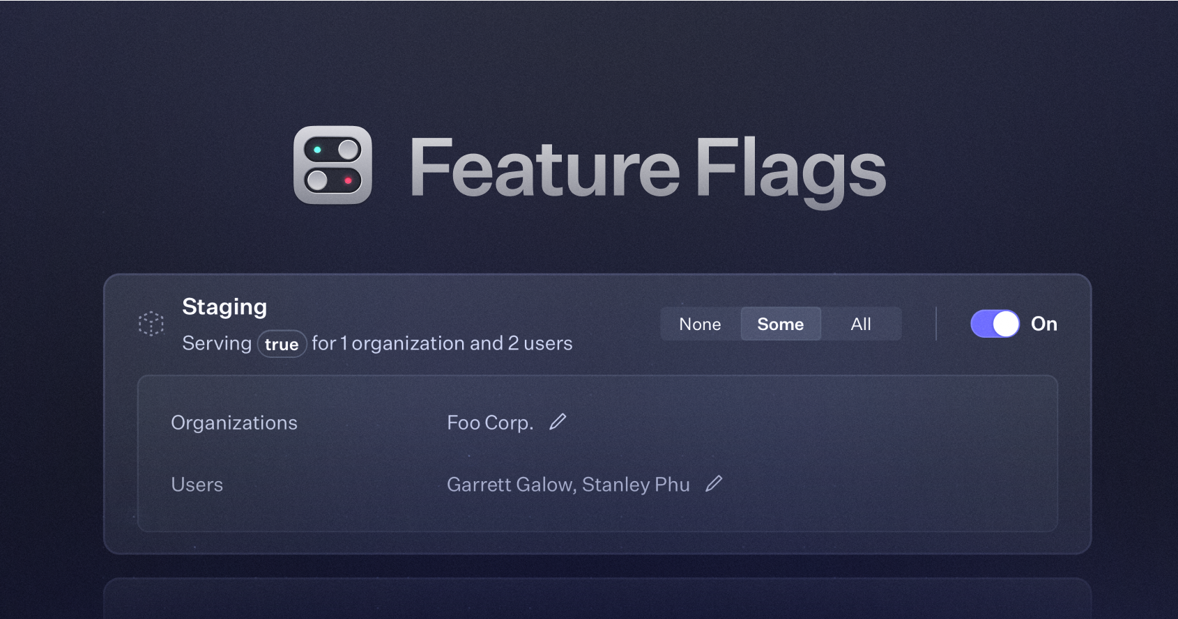 User Level Feature Flags