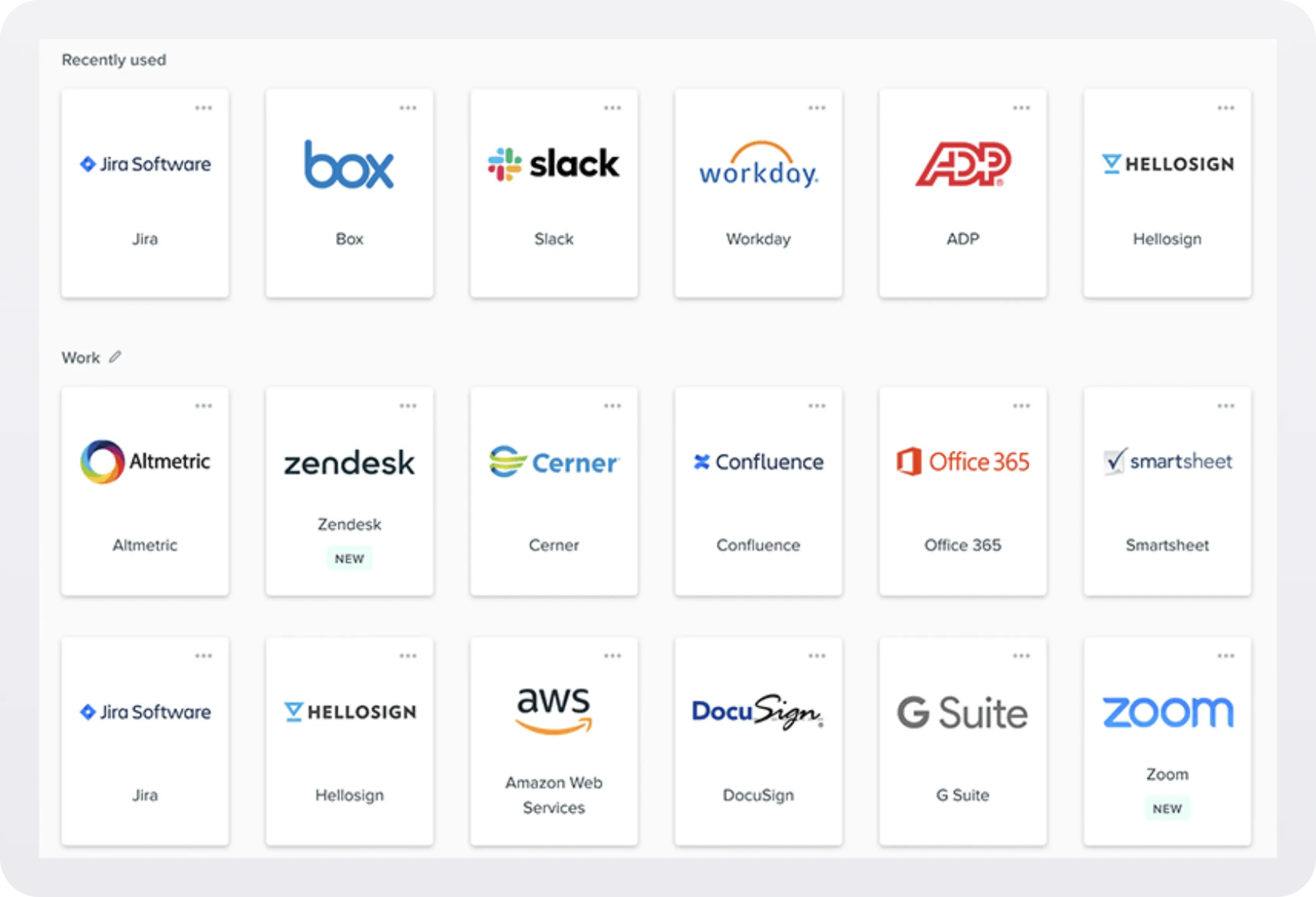 Screenshot of Okta dashboard showcasing IdP-initiated SSO