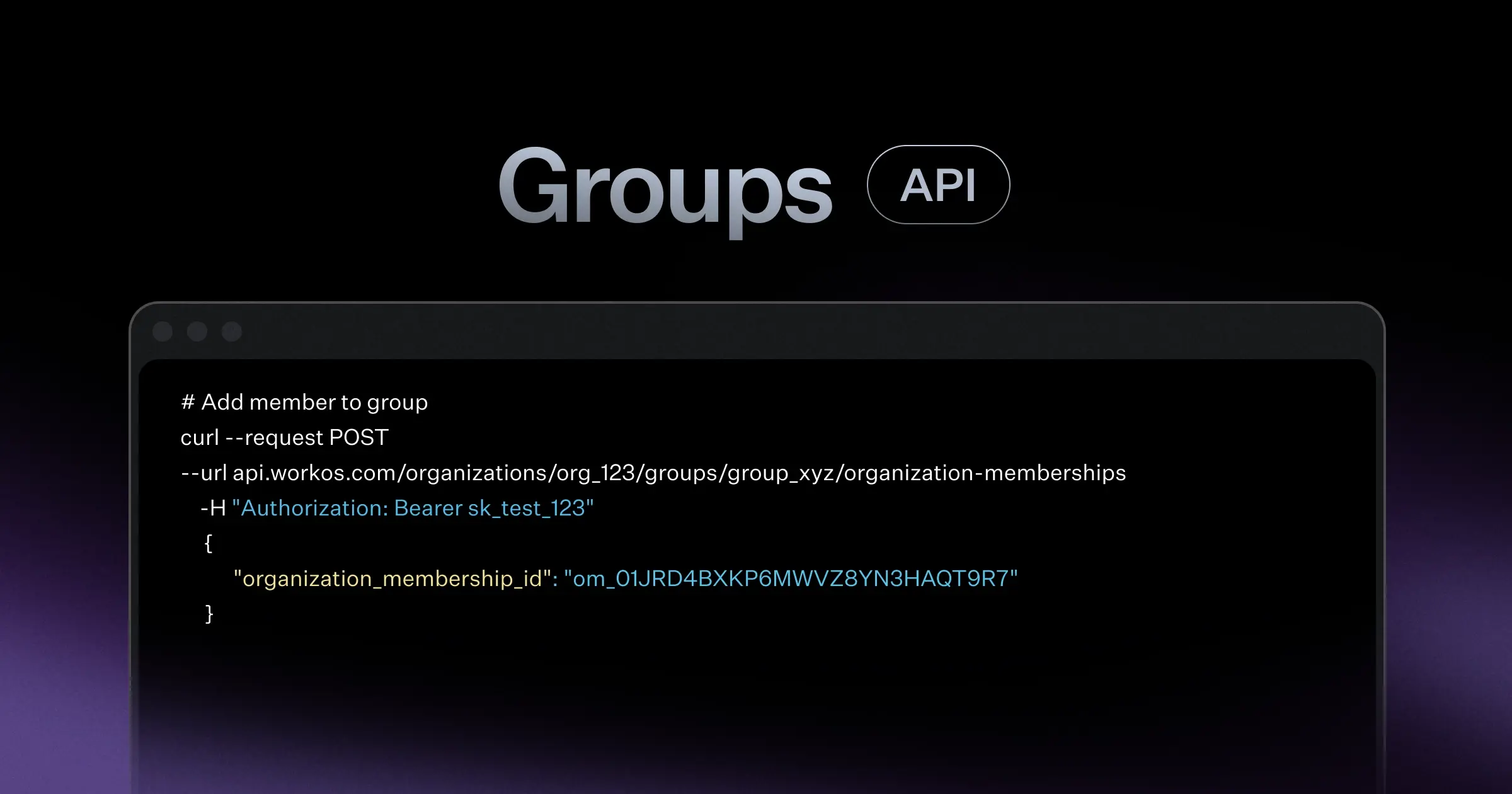 Groups API