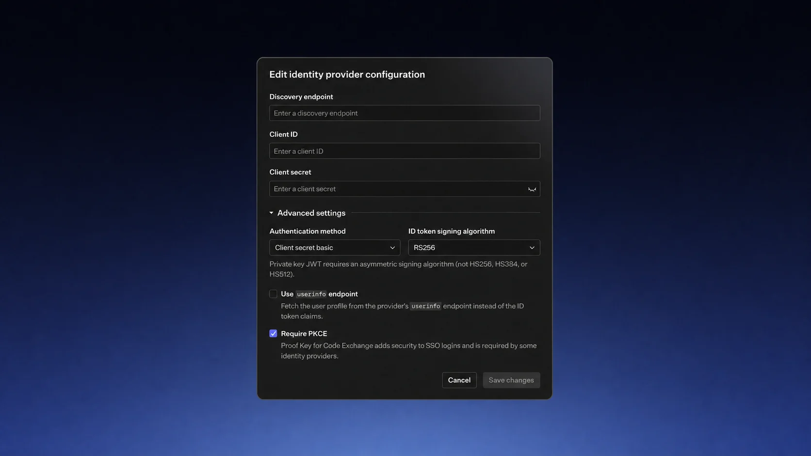 OIDC connections get PKCE, Private Key JWT, and self-serve configuration