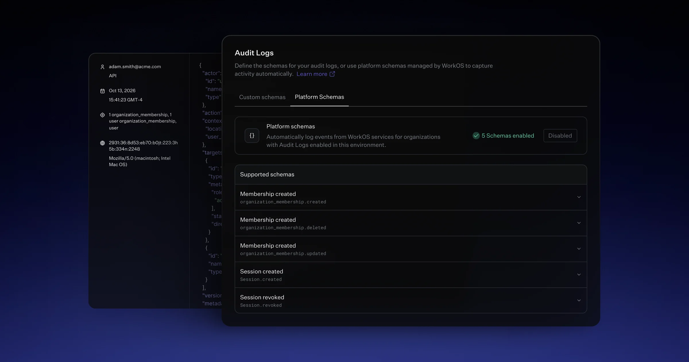 Auto-generate Audit Logs from User Activity