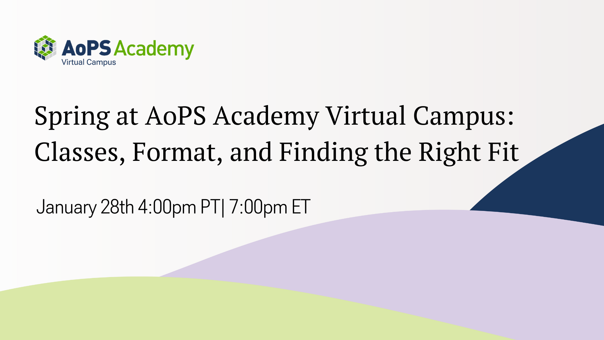 AoPS (Art Of Problem Solving ) Free Webinar. Virtual Campus