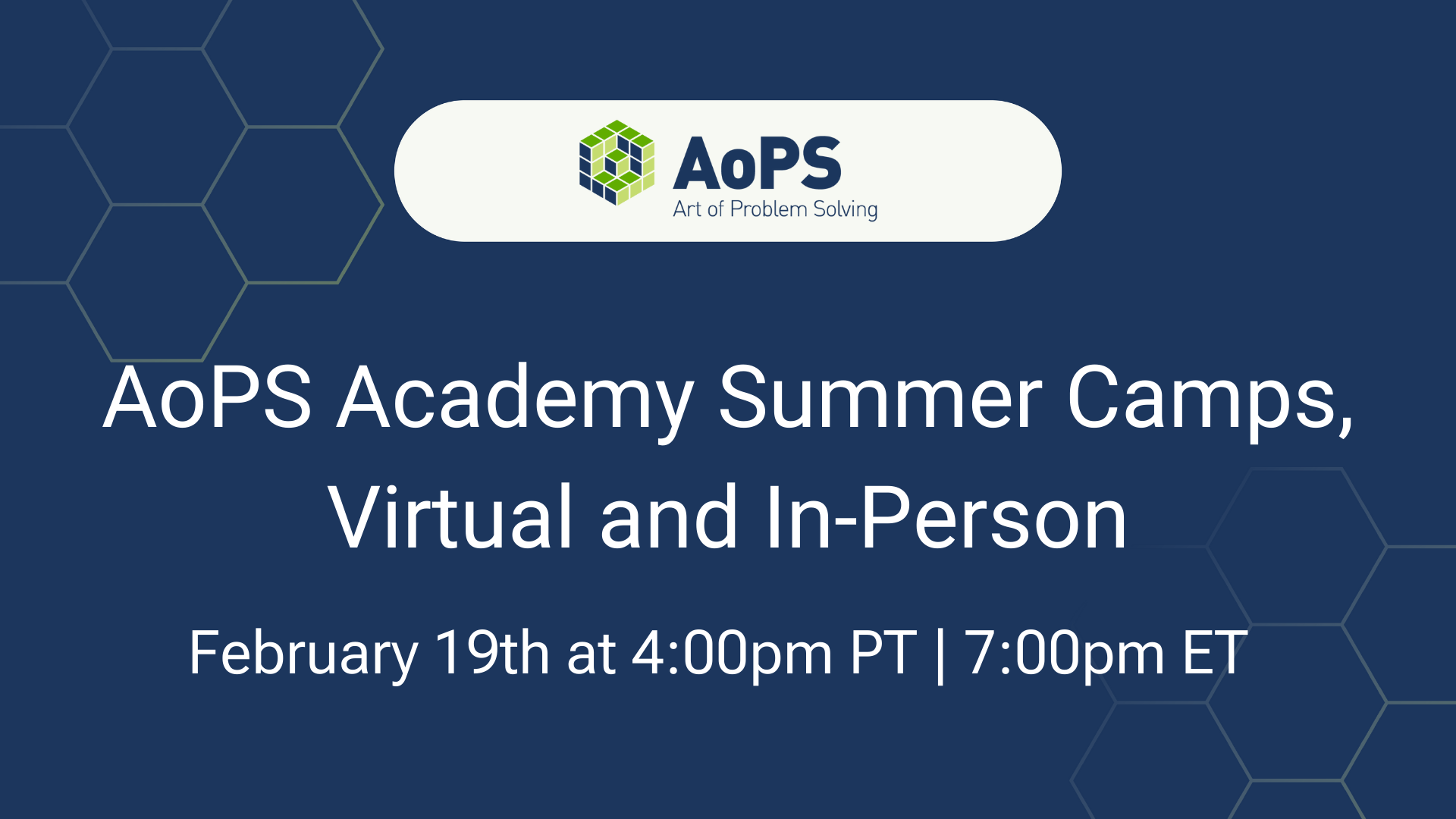 AoPS (Art Of Problem Solving ) Free Webinar. Virtual Campus