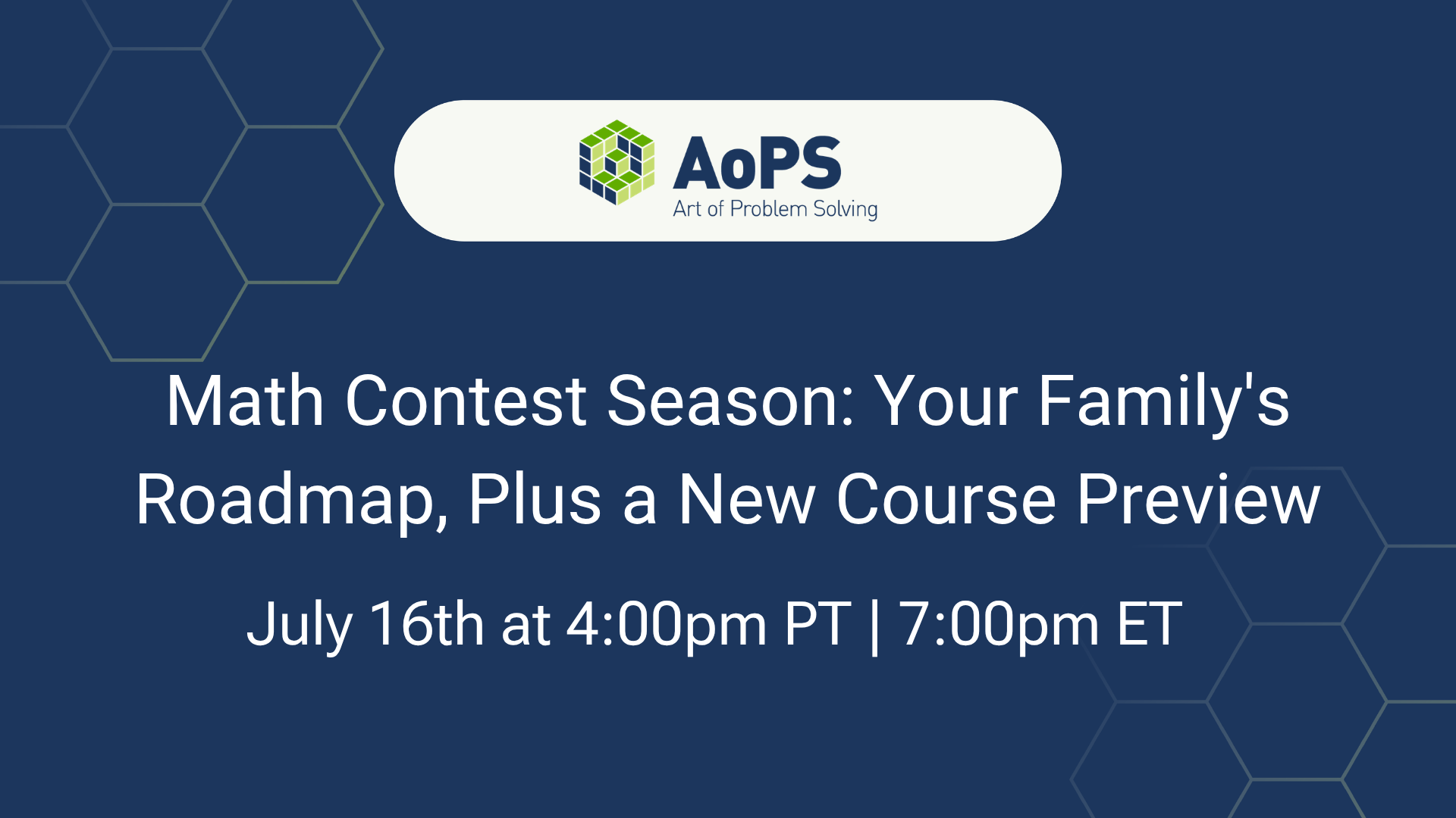 AoPS (Art Of Problem Solving ) Free Webinar. Virtual Campus