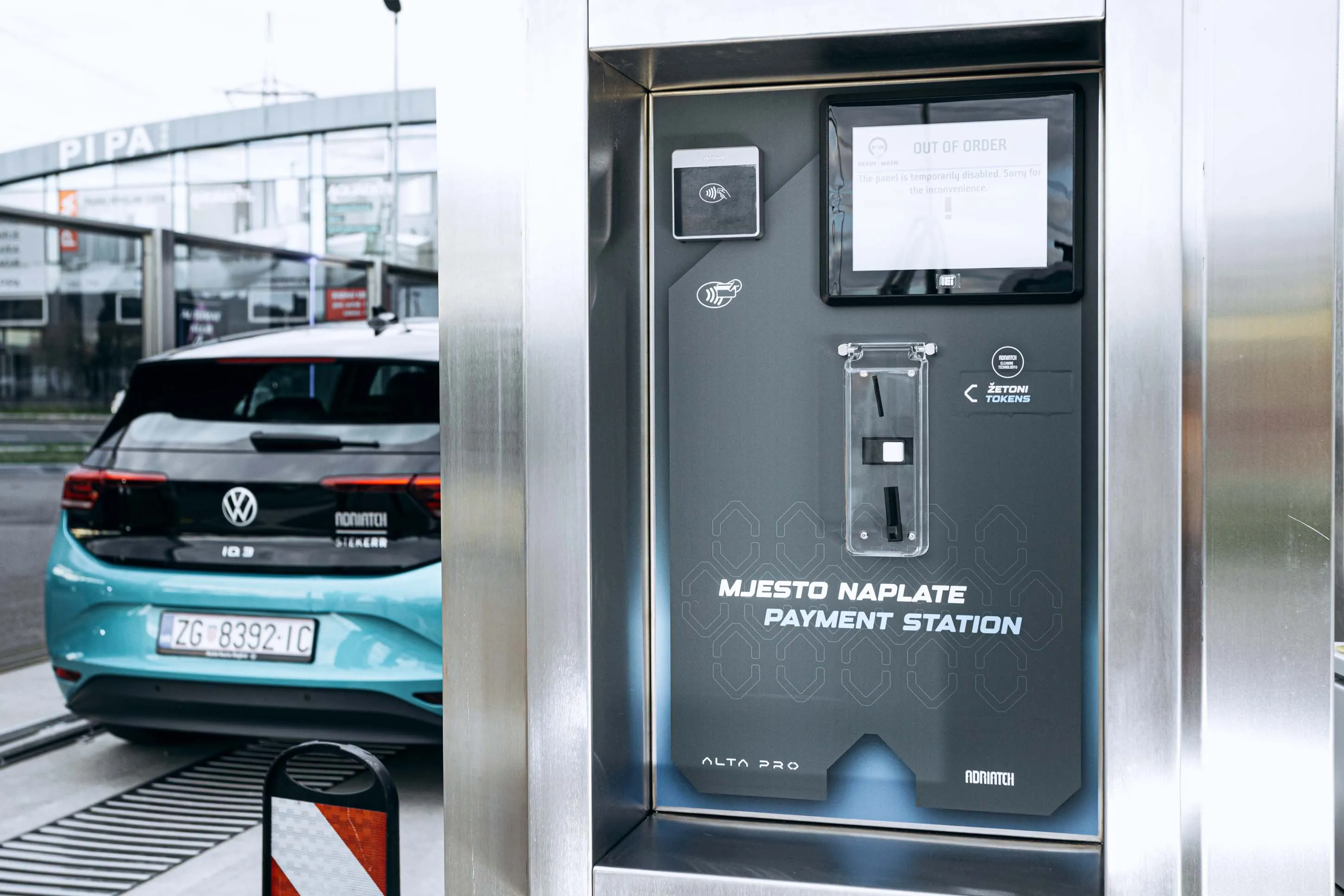 Nerezové prvky automyčky