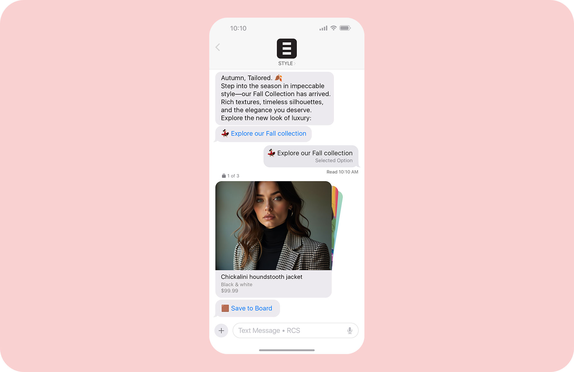 Bring the fall scroll to the messaging app