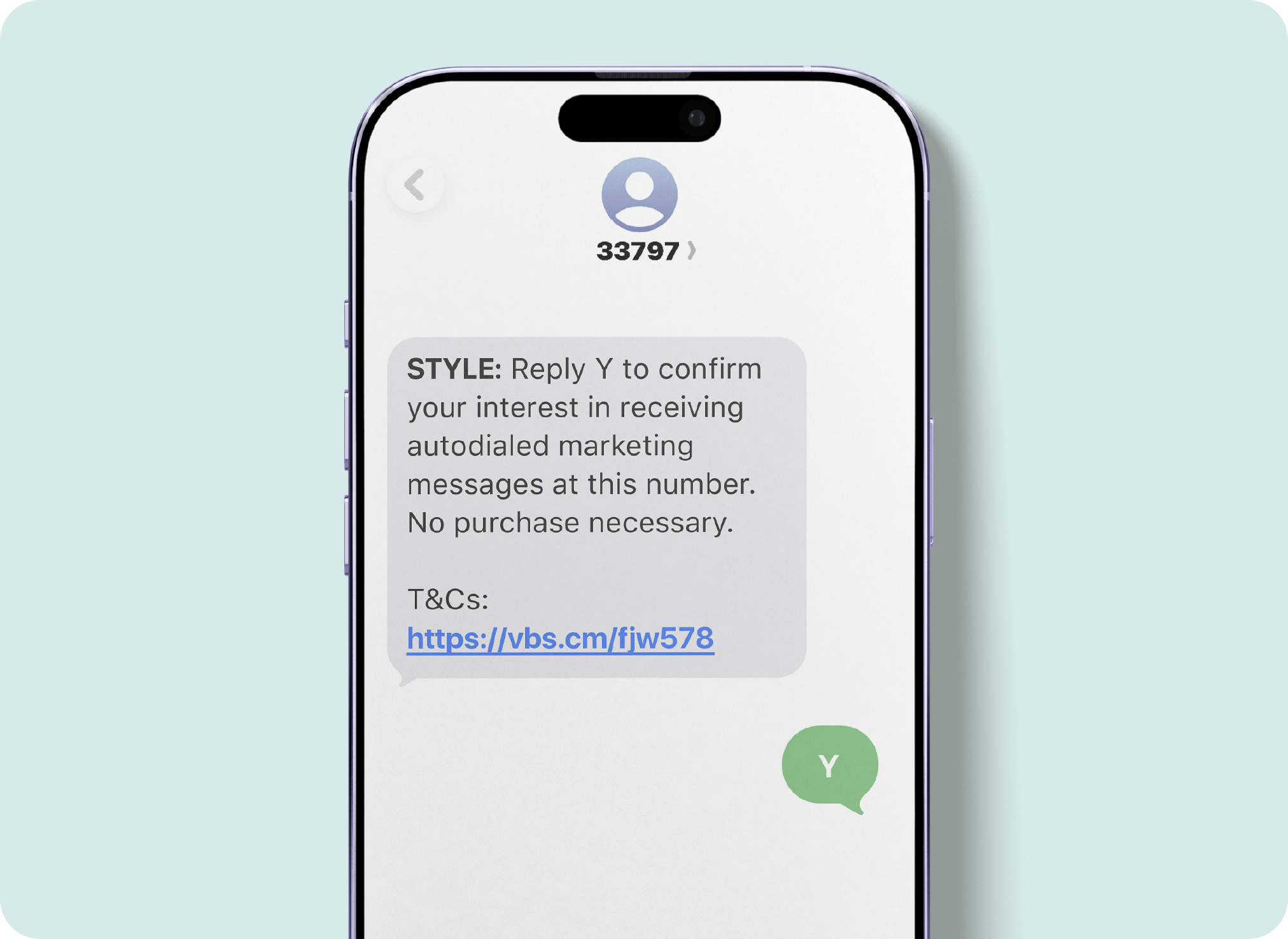 SMS compliance obtaining PEWC graphic