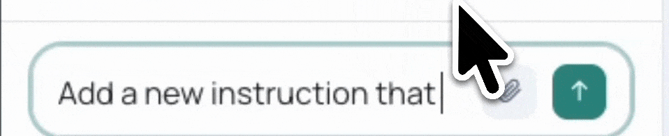 A guided template dropped into the composer
