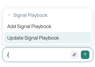 The /Signal Playbook slash command