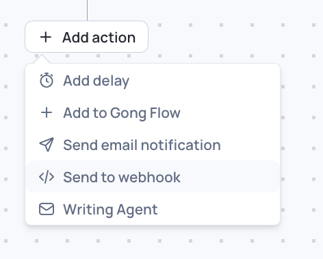 Adding a Webhook action to a UserGems campaign