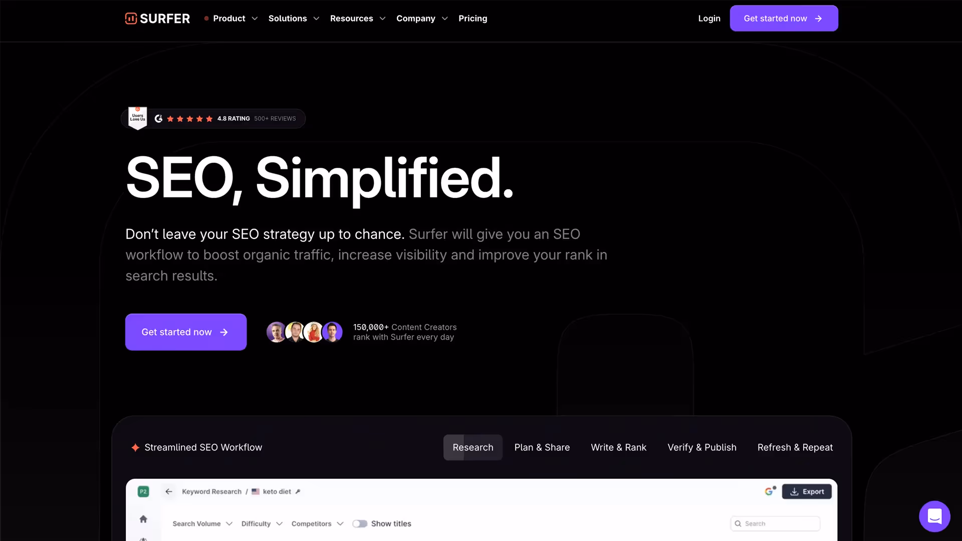 Surfer Homepage