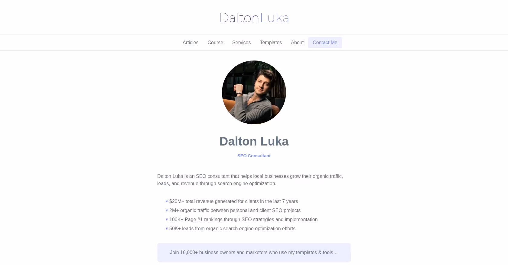 Dalton Luka SEO