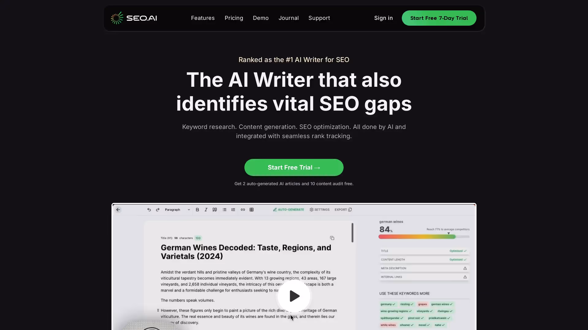SEO AI Homepage