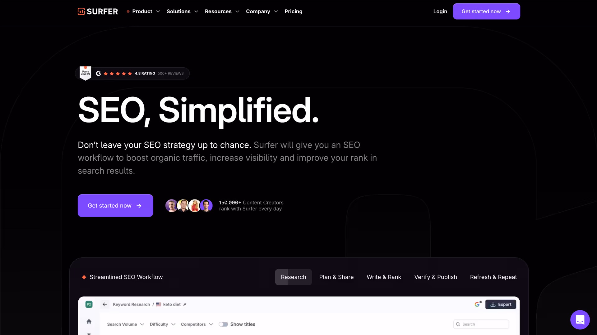 Surfer Homepage