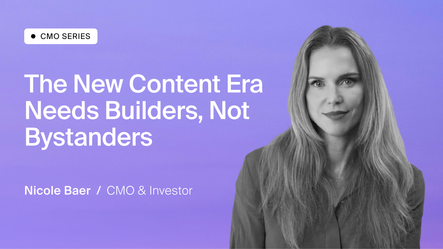 The New Content Era Needs Builders, Not Bystanders