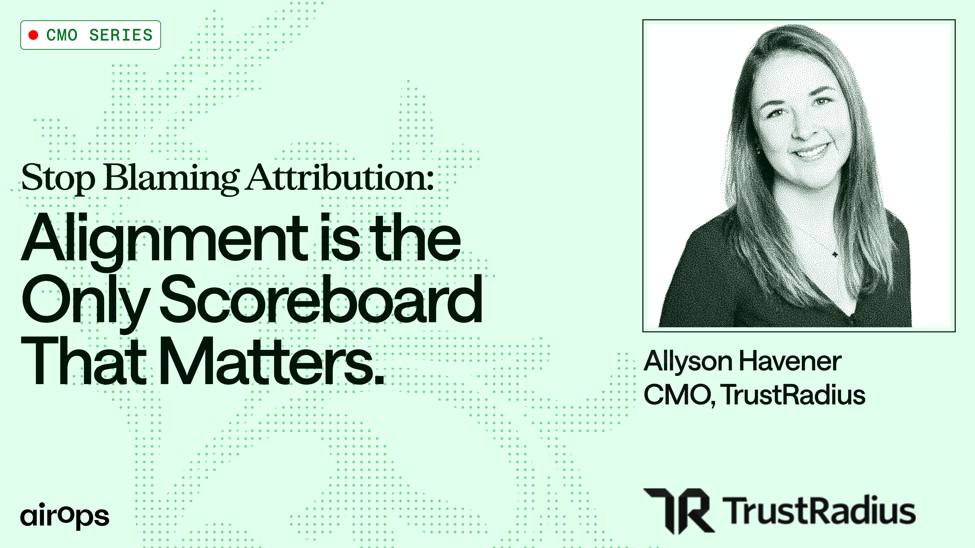 Stop Blaming Attribution. Alignment is the Only Scoreboard That Matters