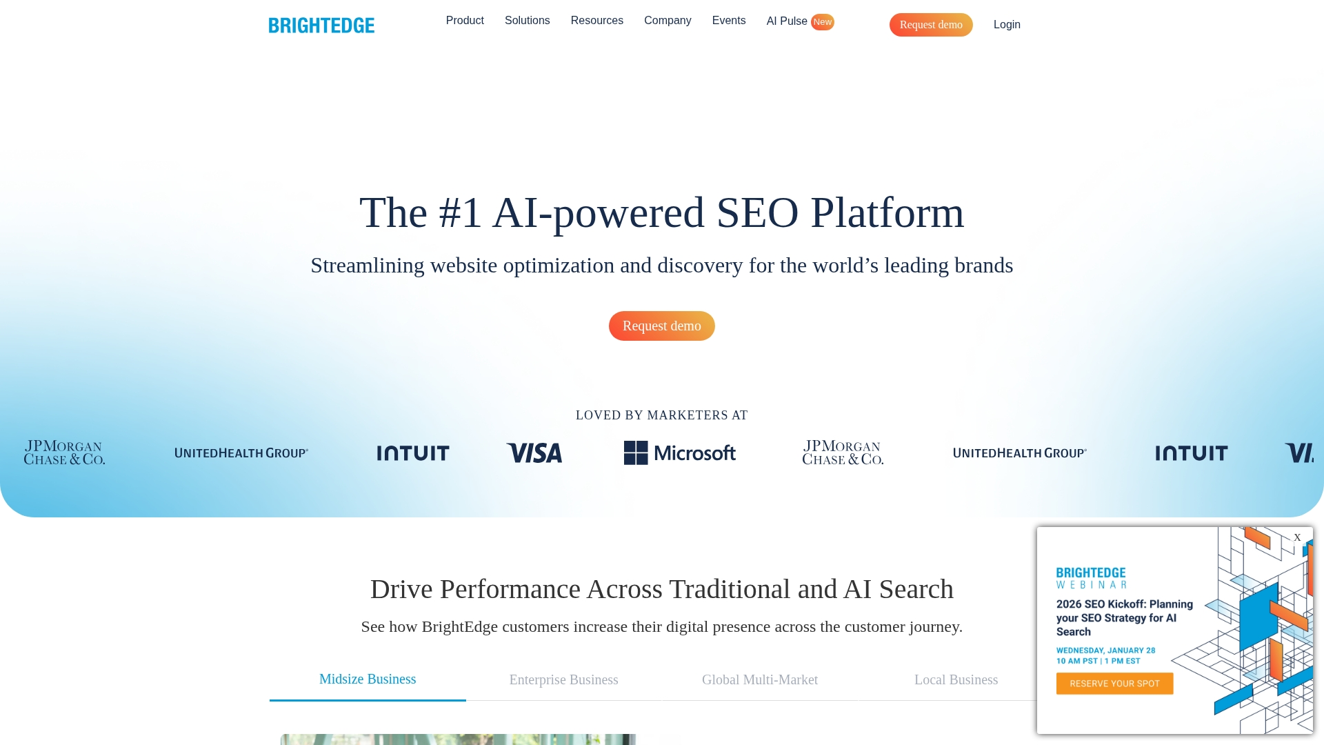 BrightEdge screenshot