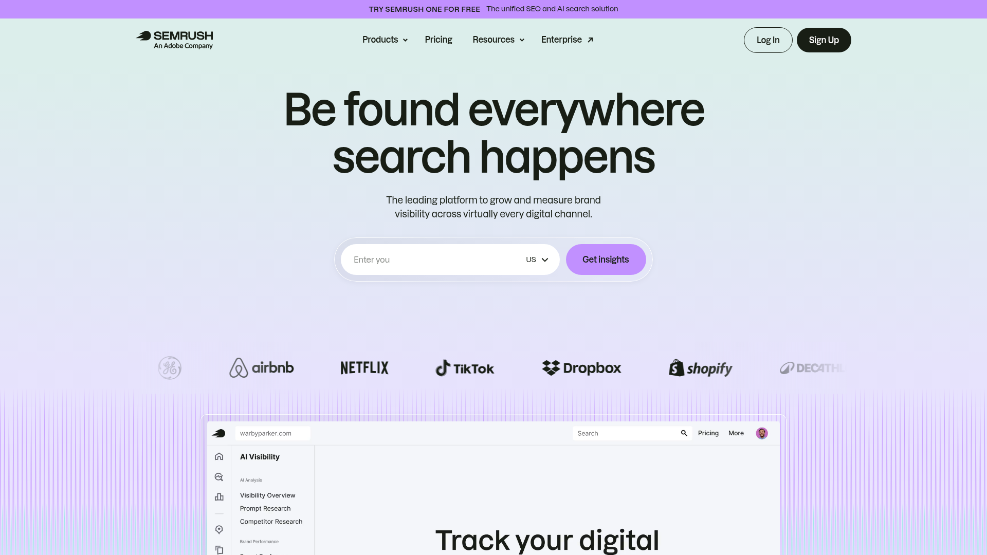 Semrush AI Visibility Toolkit