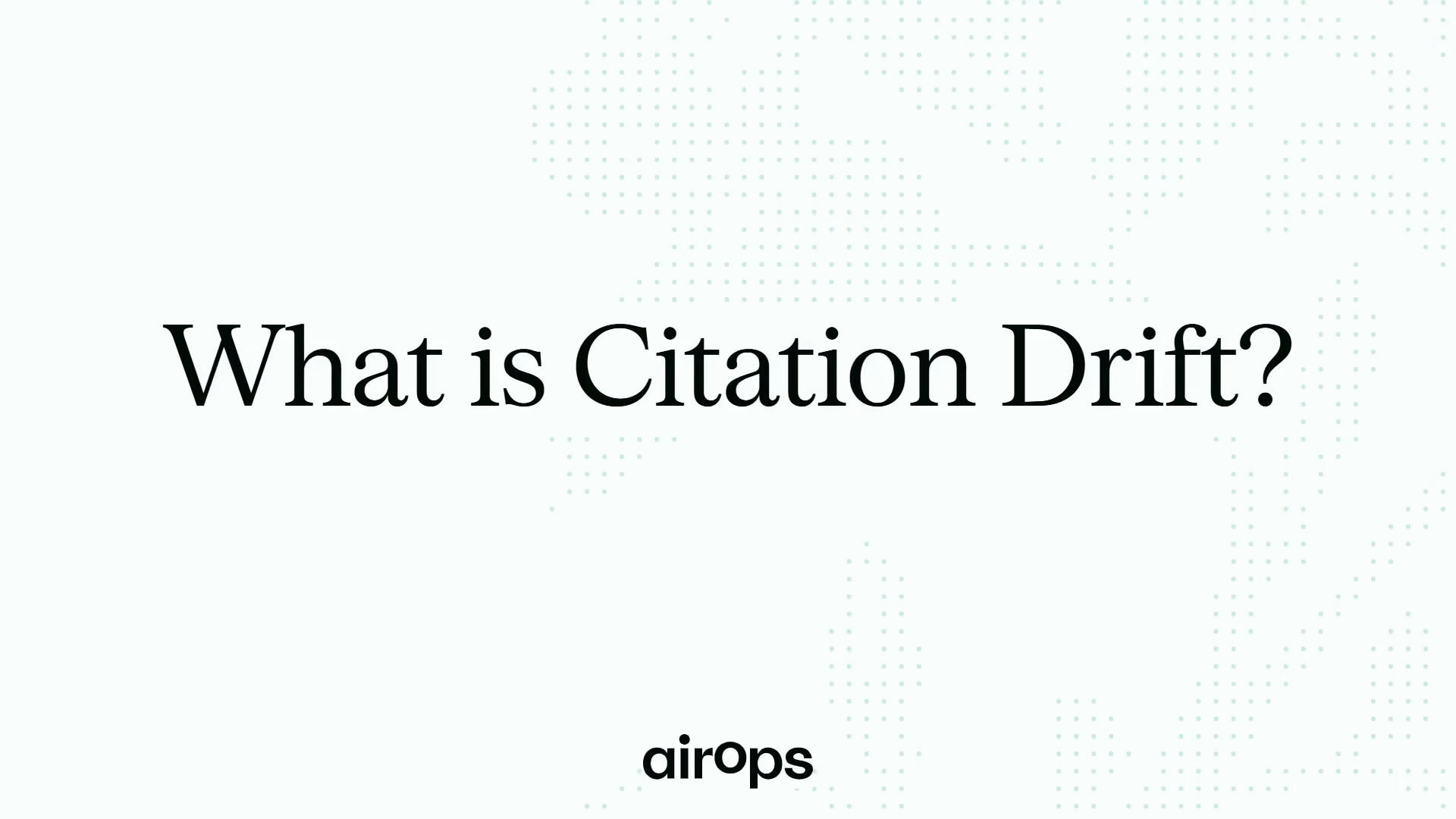What is Citation Drift?