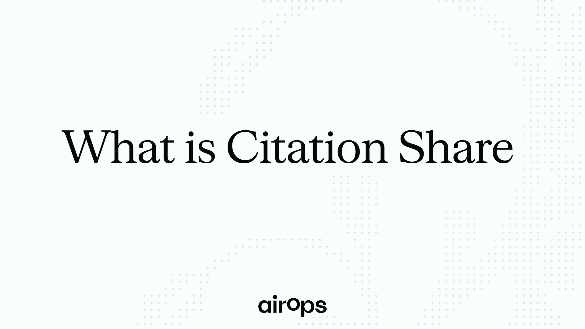 What is Citation Share?