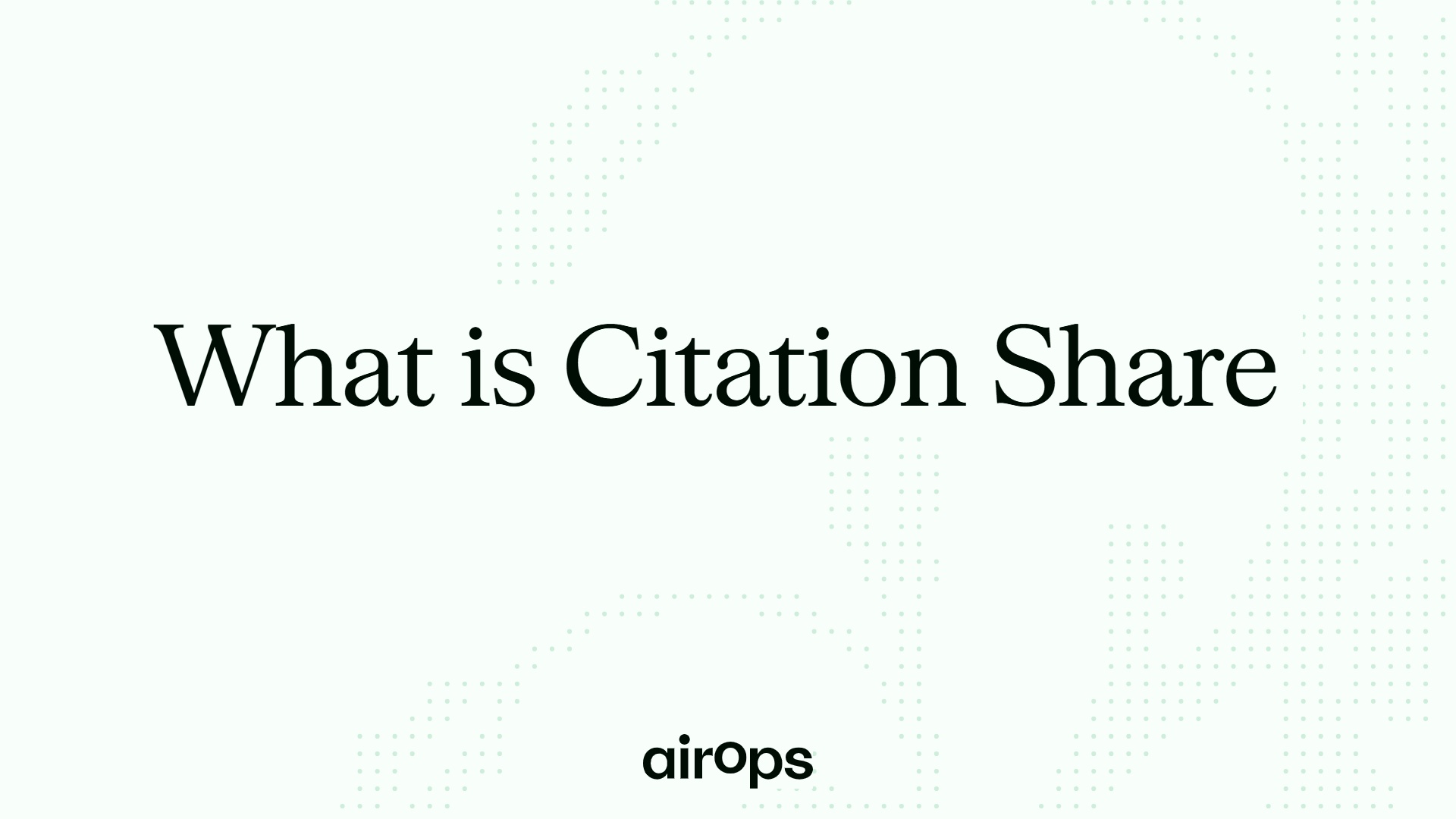 What is Citation Share?