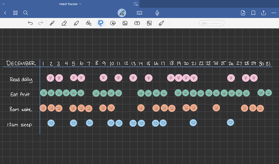 homework tracker goodnotes