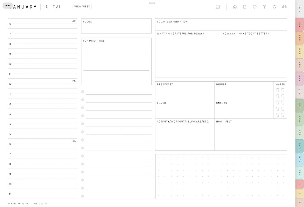 assignment planner goodnotes