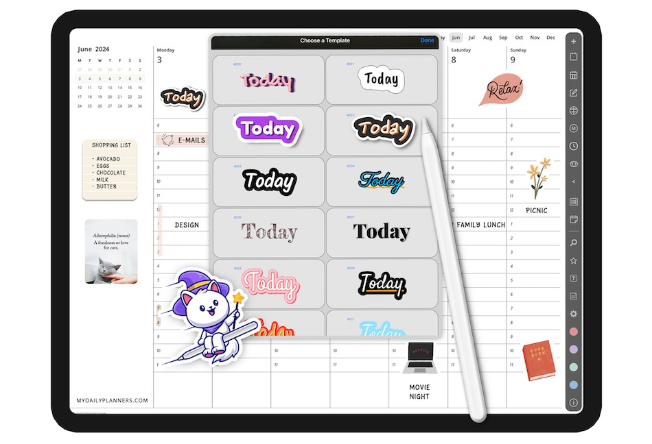 assignment planner goodnotes