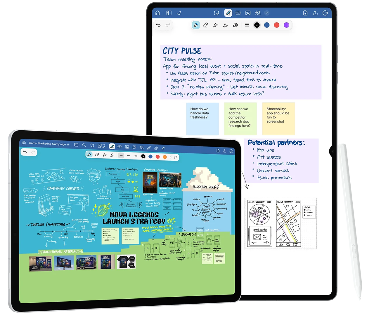 Galaxy Tab with Goodnotes App