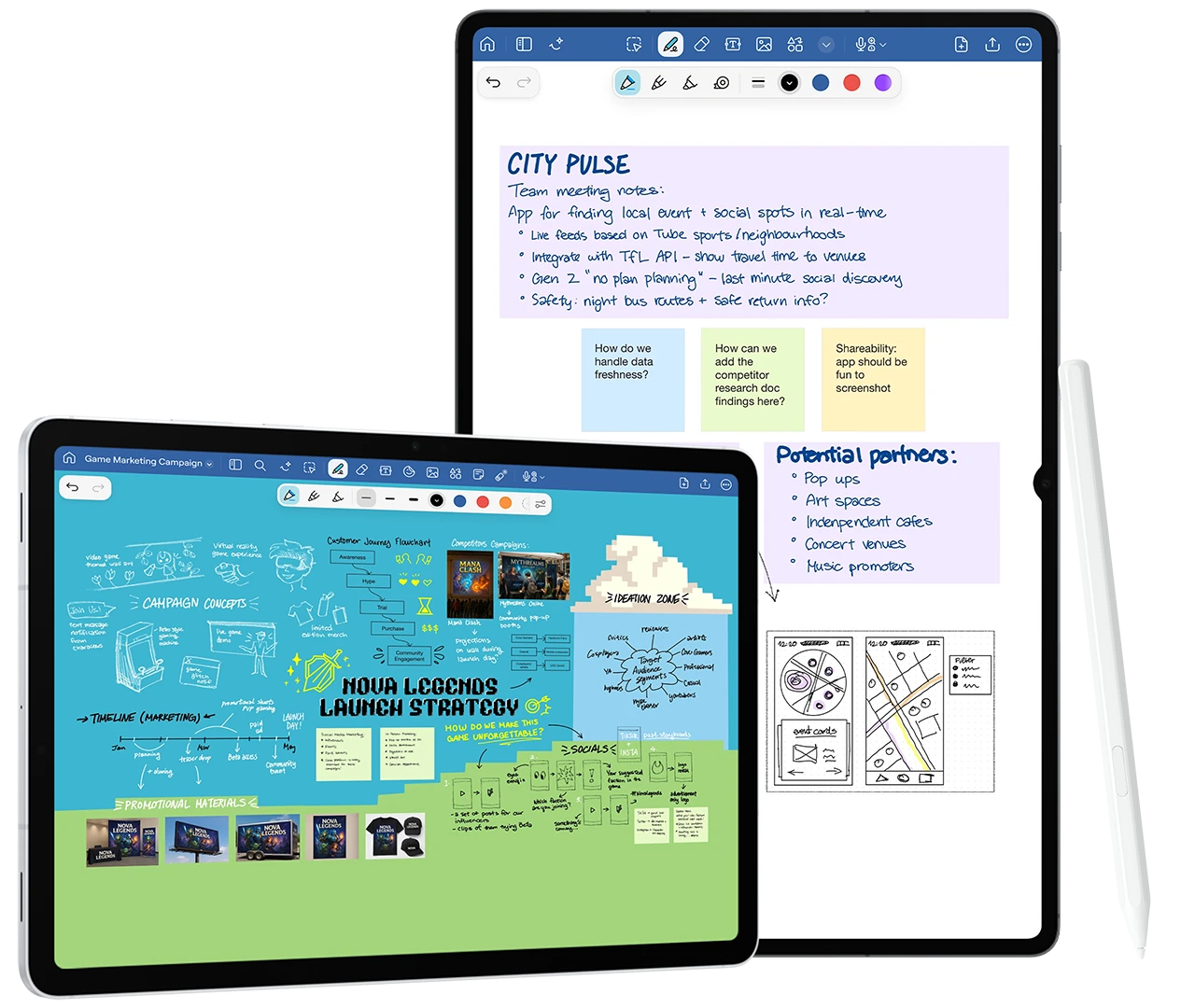 Galaxy Tab with Goodnotes App