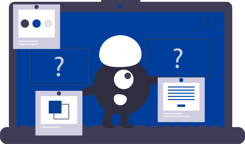 A laptop showing online classes