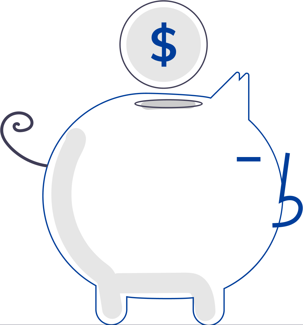 picture showing a piggy-bank for affordability