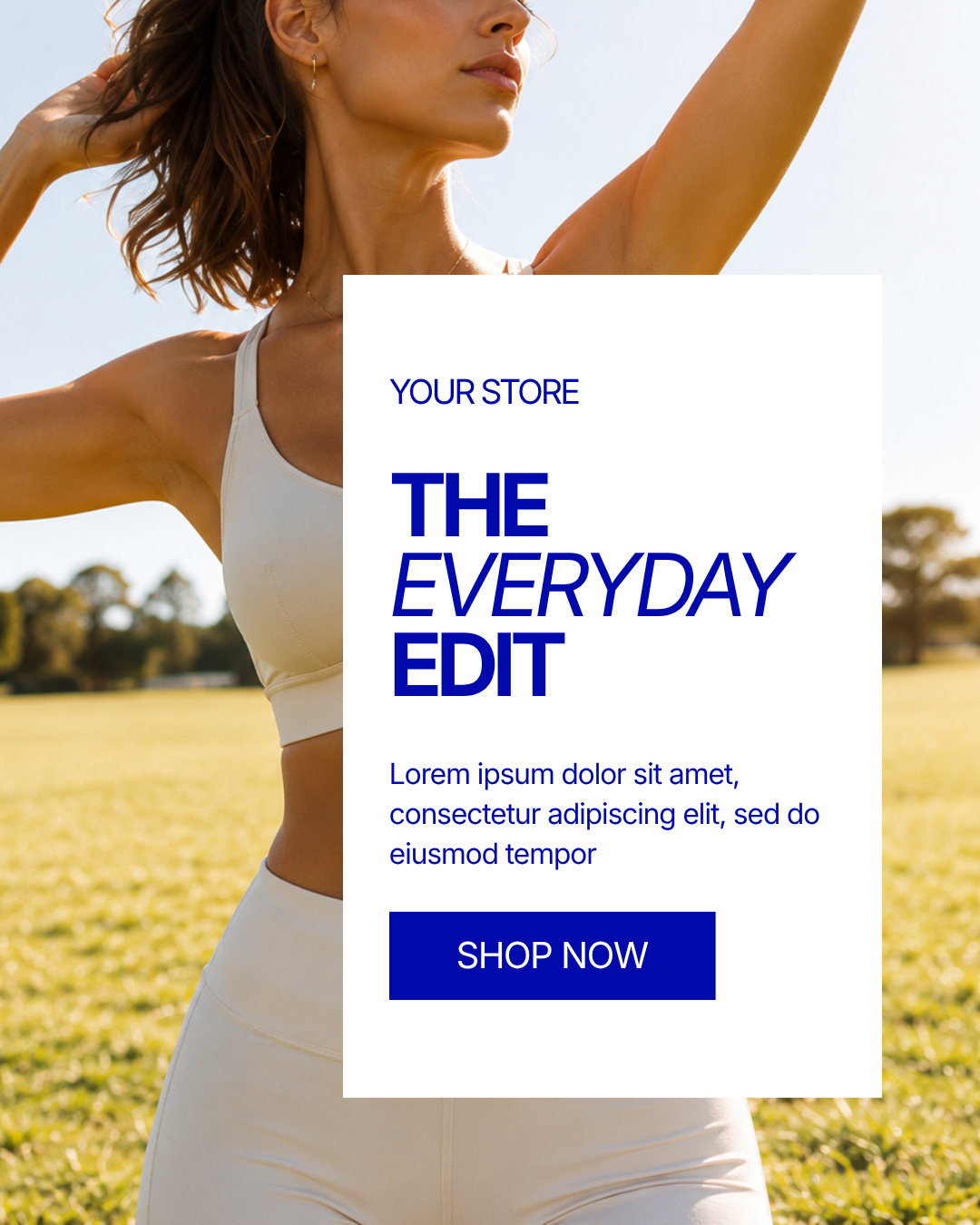 Size and fit guide template