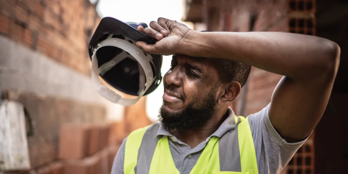 Worker under heat stress