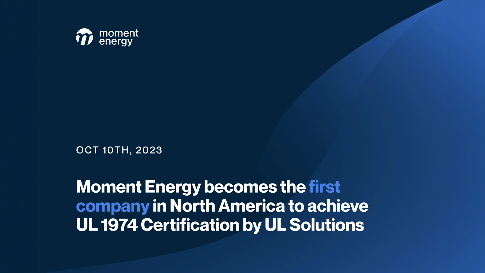 Moment Energy - Clean, Affordable & Reliable Battery Energy Storage System