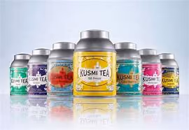 Kusmi Tea tin lineup for Field & Concept's retail field sales campaign