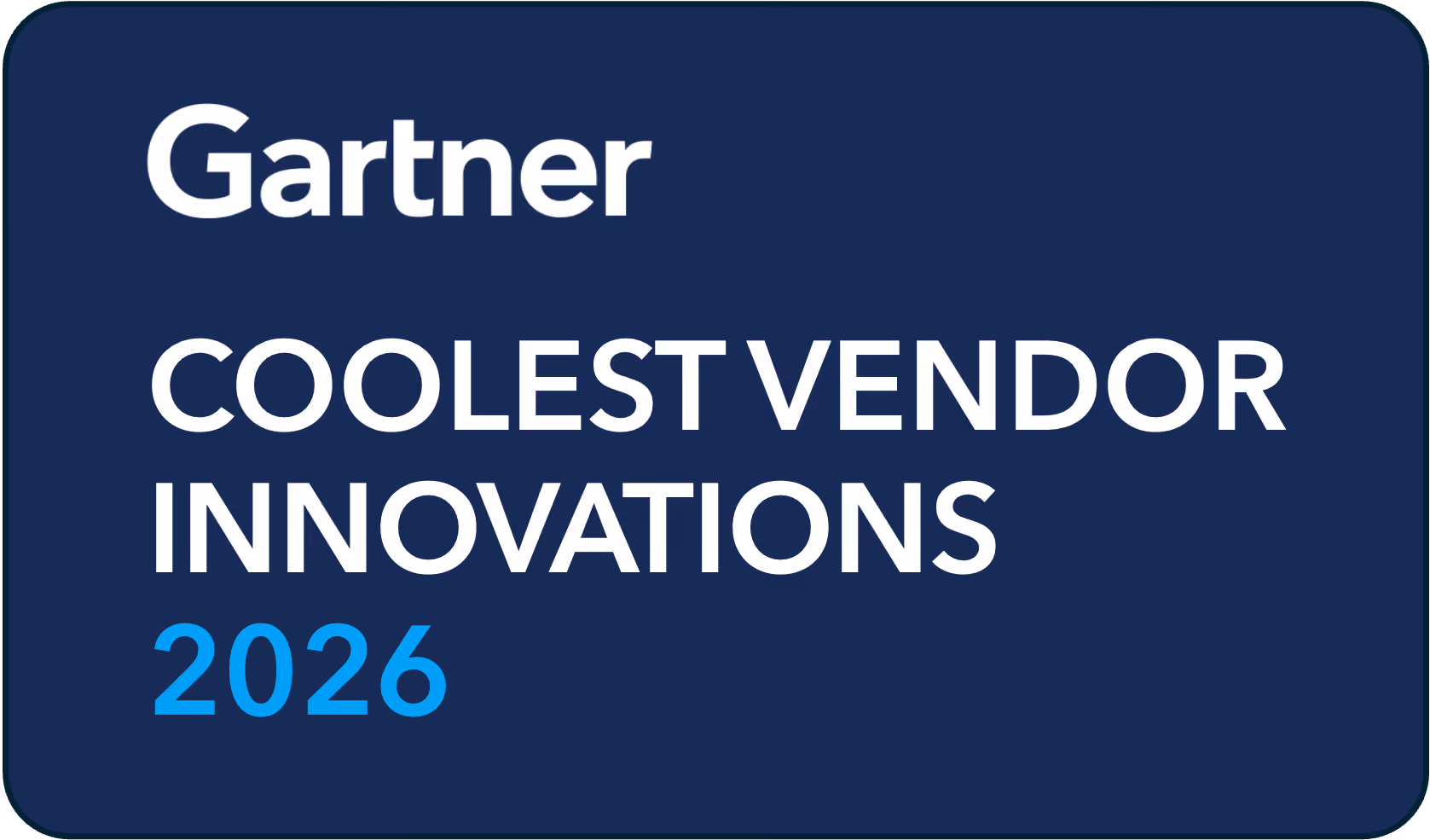 2026 Gartner, Coolest Vendor Innovation in AI Software Security badge