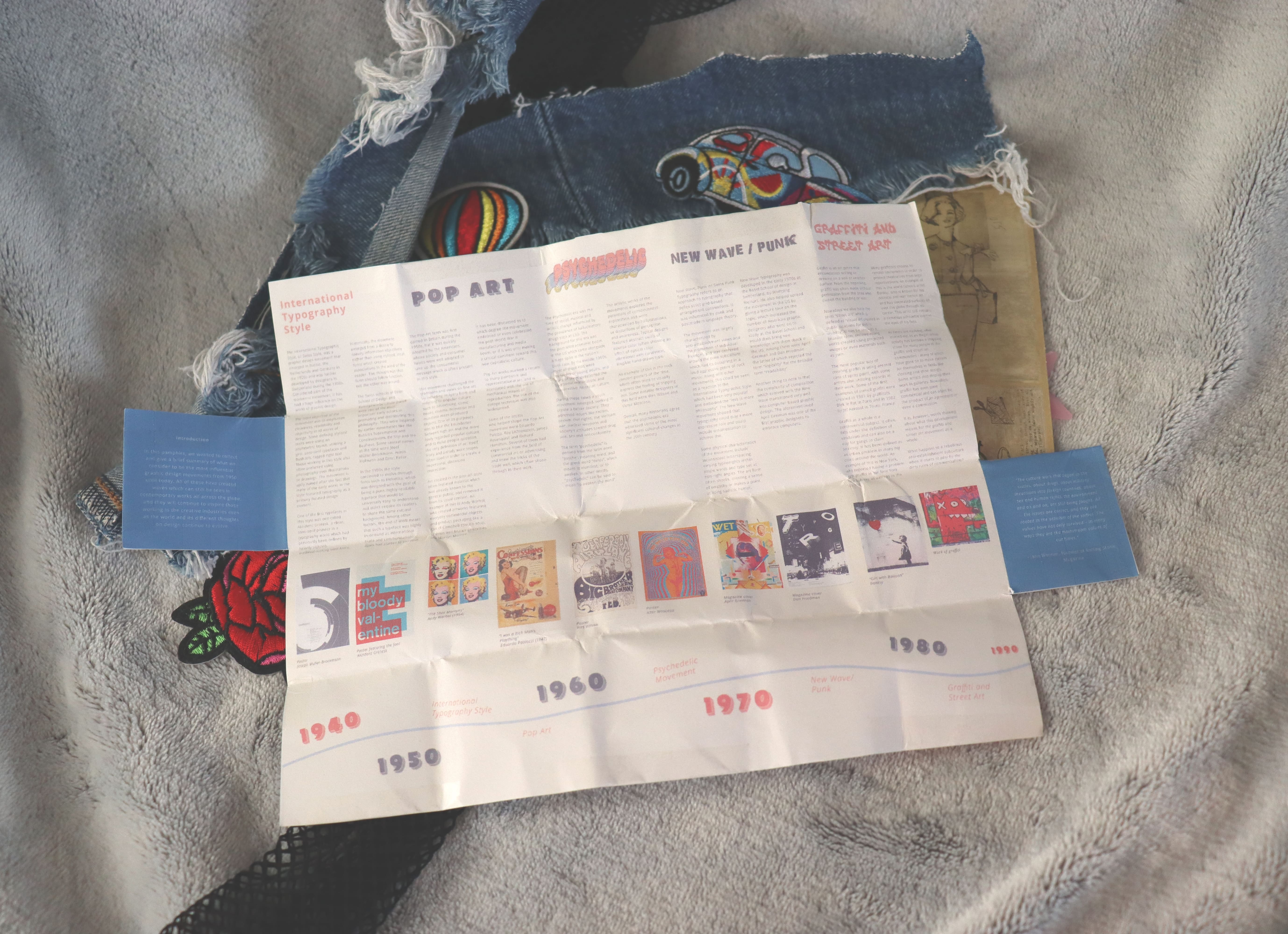 Photo of folded leaflet