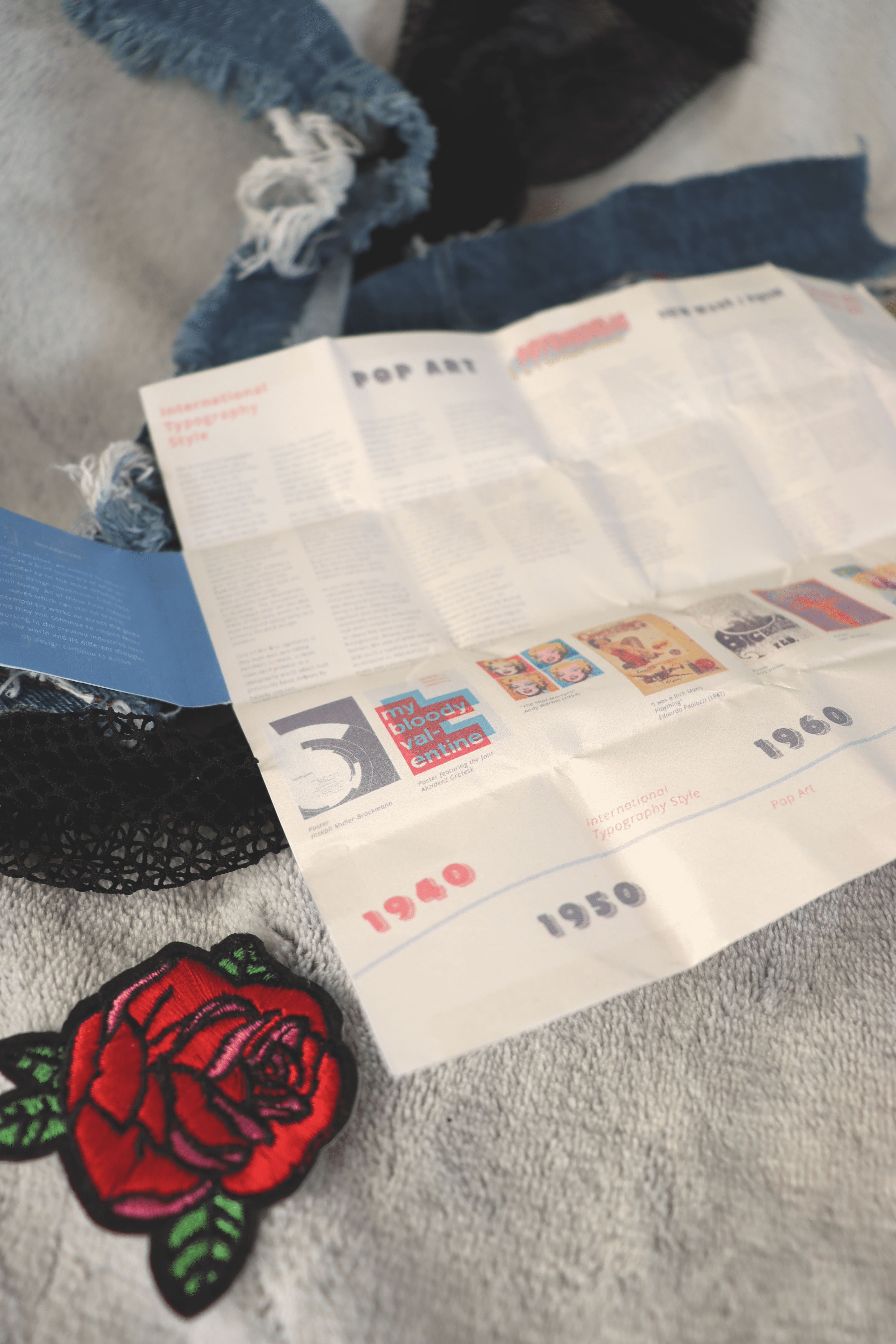 Photo of folded leaflet