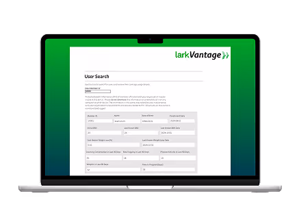LarkVantage Computer Screen