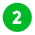 Green circle with white number 2 inside it.