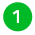 Green circle with white number 1 centered inside.